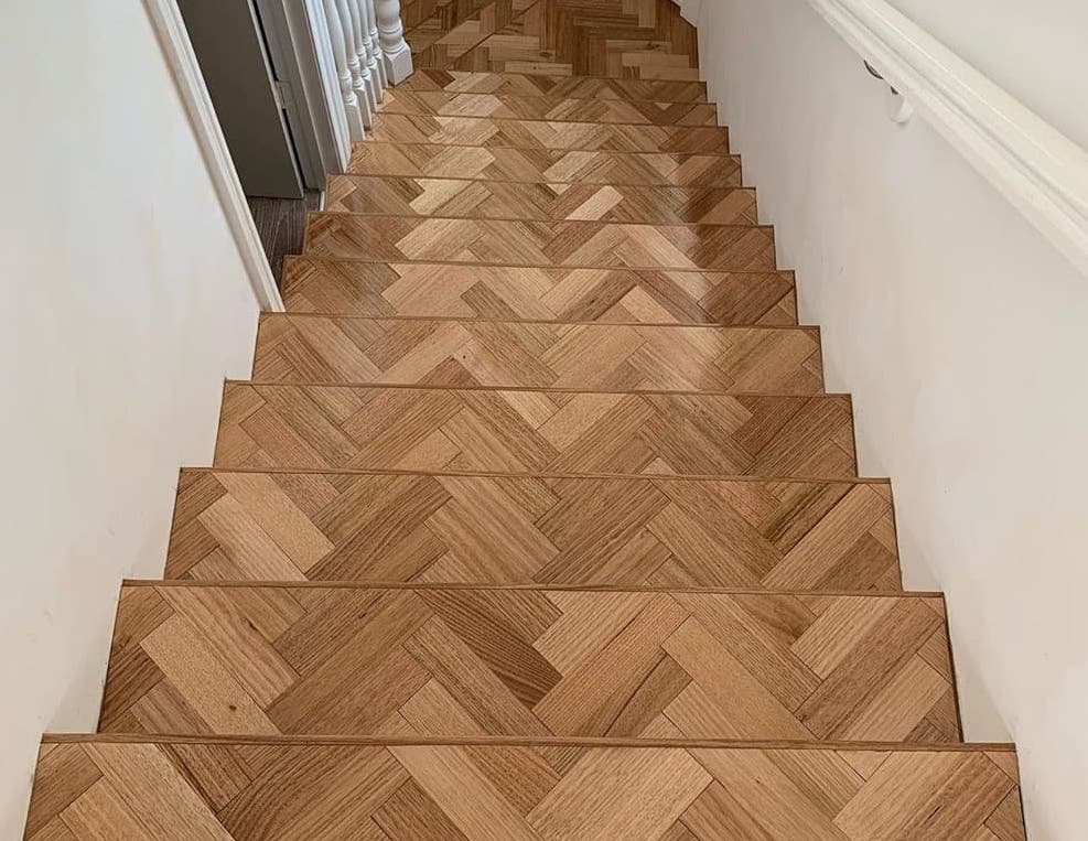 Renovering av trappor med parkett